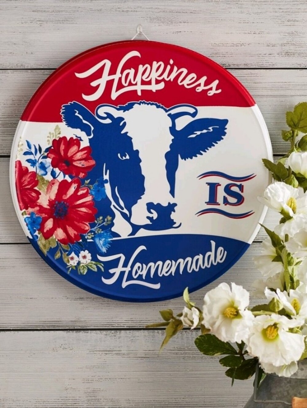 Pioneer Woman Tin Bottle Cap Decor